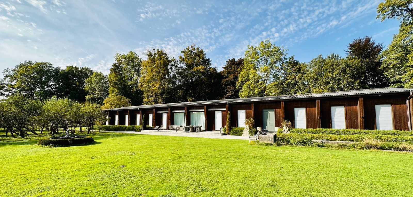 The orangerie and service buildings